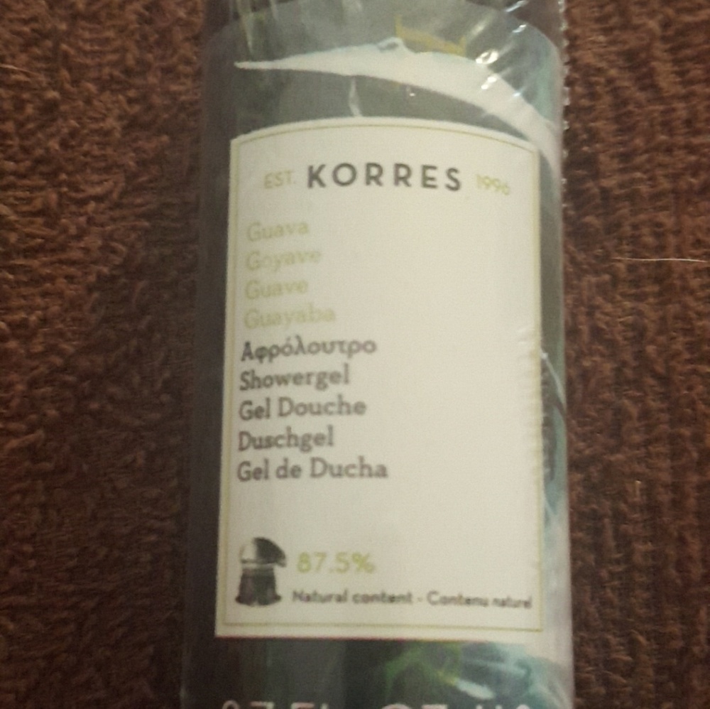 KORRES GUAVA SHOWER GEL- 2.7 FL.OZ.
